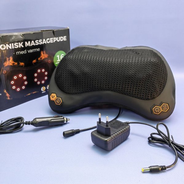 Массажная подушка 16 роликов с ИК-подогревом Elektronisk Massage Pude (шея, спина, суставы, ступни)